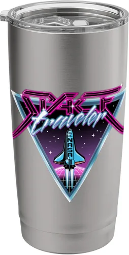 Vista 9 de NASA Iconic Space Traveler Retro 80's Vibes Big Chest Poster Stainless Steel Insulated Tumbler