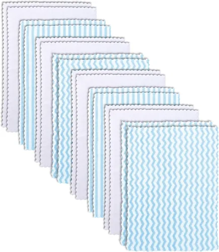 Vista 12 de Paquete de 8 paños para eructos súper suaves para bebé, paños para bebé, ultra absorbentes, grandes, para recién nacidos, para niños y niñas, trapos
