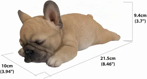 Vista 5 de Hi Line 87710-G - Figura de cachorro de bulldog francés durmiendo