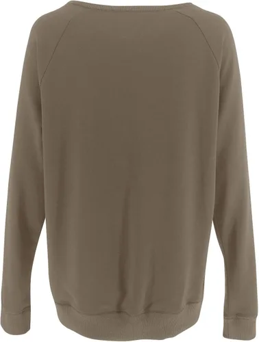 Vista 4 de PRETTODAY Sudaderas casuales de cuello redondo para mujer, manga larga, estilo raglán, color liso, holgadas