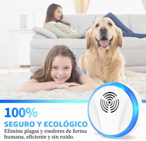 Vista 6 de Repelente de Plagas Ultrasónico de Control de Interiores Enchufable para Control de Roedores, Repelente de Mosquitos, Asesino de Cucarachas, Blanco