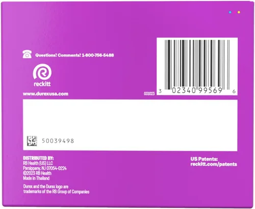 Vista 12 de Durex - Paquete Adventure de condones, lisos y estriados, a granel, preservativos de látex de ajuste regular