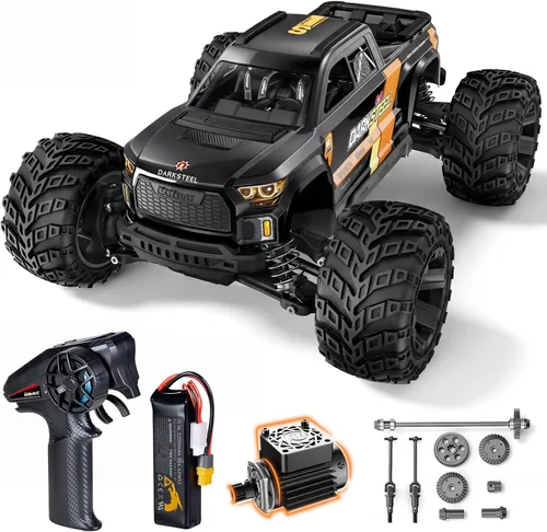 Vista 11 de UDIRC 1610S 3S sin escobillas RC Monster Truck, 56+ MPH Extreme Power Stunt Negro