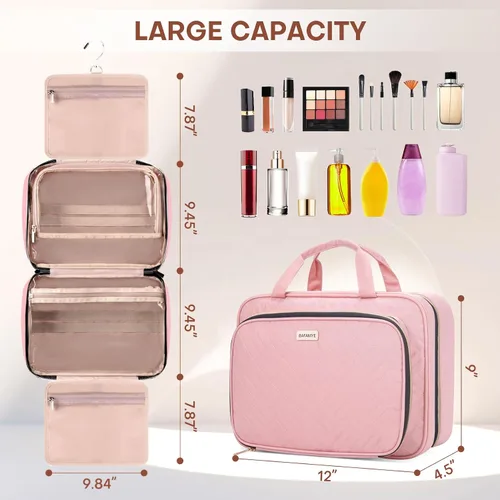 Vista 16 de Neceser de viaje con organizador de joyas, Beige