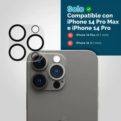 Vista 2 de Case-Mate Protector de lente de cámara para iPhone 14 Pro Max/iPhone 14 Pro