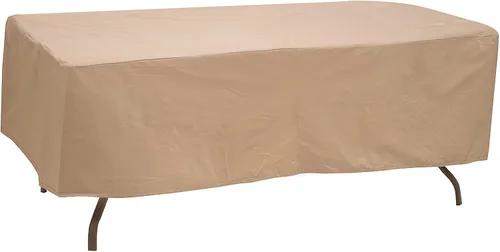 Vista 9 de Protective Covers Funda de mesa resistente a la intemperie, 60 x 66 pulgadas, mesa ovalada/rectangular, gris - 1152