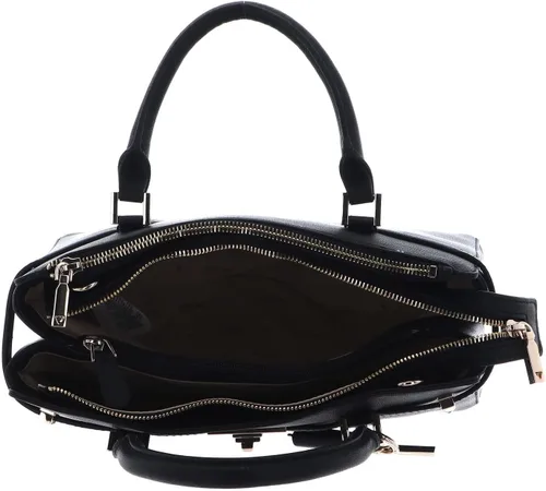 Vista 5 de GUESS Emilee Luxury Satchel, Negro, Negro