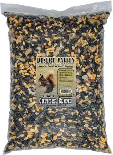 Vista 5 de Desert Valley Critter Blend, alimento natural de primera calidad para aves silvestres y aves silvestres para ardillas, conejos, arrendajos ardillas