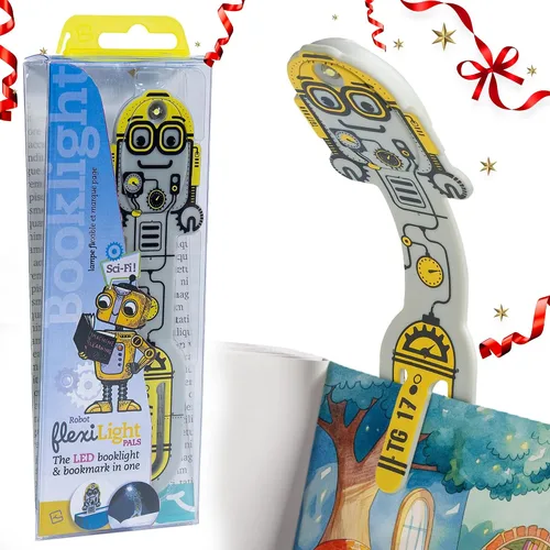 Vista 22 de Flexilight Pal - Luz de lectura 2 en 1, marcapáginas, luz LED con clip, lámpara de lectura para niños y adultos, accesorios de libro de regalo