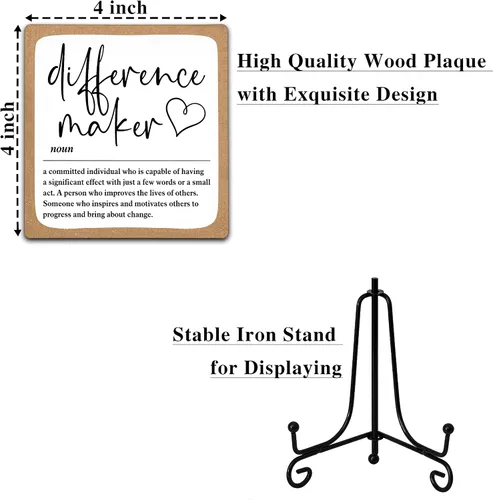 Vista 2 de Diference Maker - Regalo de agradecimiento para mujeres, profesores, mentores, entrenadores, jefes, gerentes, regalos de jubilación, decoración