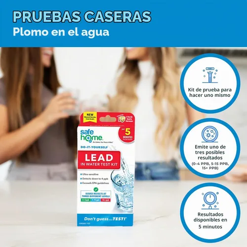 Vista 6 de Safe Home® Kit completo de prueba de agua potable, detección de bricolaje para 14 parámetros + pruebas opcionales en nuestro laboratorio certificado