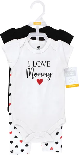 Vista 2 de Hudson Baby Unisex Baby Cotton Bodysuit and Pant Set