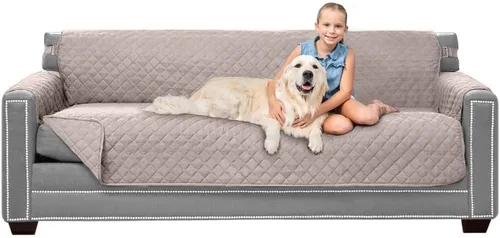 Vista 63 de Sofa Shield - Funda para sofá Loveseat con correa patentada, protector de cojín, funda reversible diseñada en EE. UU. resistente a manchas