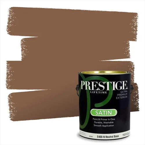 Vista 76 de Pintura 2 en 1, para primera mano y para exterior, de Prestige Paints, E100-N-1120BM