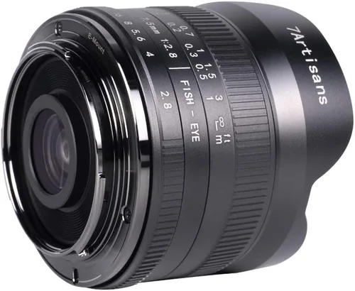 Vista 5 de 7artisans - Lente ojo de pez F2.8 II de 0.295 in para Olympus y Panasonic M4/3 Mount M4/3 Mount Compatibility, APS-C Format, 190° Ultra Wide