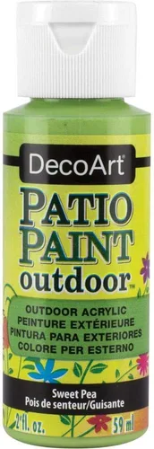 Vista 2 de Pintura para patio de 2 onzas, color rojo geranio
