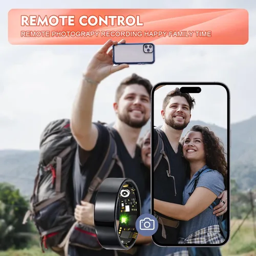 Vista 7 de Smart Ring - Rastreador de salud para mujeres y hombres, rastreador de sueño con frecuencia cardíaca, SpO₂, presión arterial, anillo de fitness