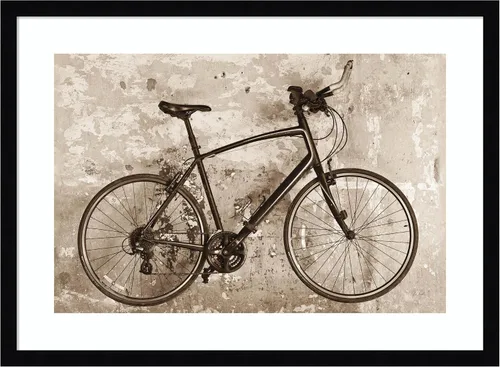 Vista 16 de Amanti Art Framed Wall Art Print 18x24 Bike by Deborah Revell, Transportation Wall Art, Industrial Urban Decor, Small Poster Painting Artwork for