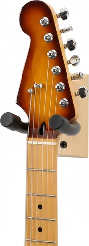 Vista 6 de MobileVision Soporte de pared para guitarra de madera de bambú Gancho universal en forma de U para guitarra acústica, guitarra eléctrica, banjo
