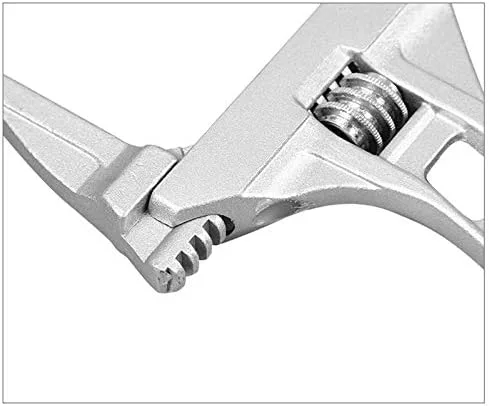 Vista 6 de Llave ajustable, llave de baño de apertura grande de 0.630-2.677 in de boca ancha, llave de aleación de aluminio, herramienta de mano de tuerca