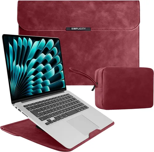 Vista 10 de Funda para portátil de 13-14 pulgadas con soporte para MacBook Neo 13 - Caqui
