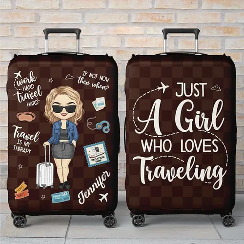 Vista 6 de Pawfect House Esenciales de viaje para mujeres, fundas de equipaje para maleta, funda de maleta, regalos de viaje para mujeres, imprescindibles