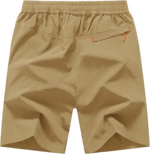 Vista 3 de TBMPOY Pantalones cortos de senderismo para hombre de 7 pulgadas, de secado rápido, atléticos, gimnasio, deportes al aire libre, entrenamiento