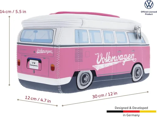 Vista 3 de BRISA VW Collection – Volkswagen Bolsa universal de neopreno para maquillaje, cosméticos, artículos de tocador para farmacia de viaje, en diseño