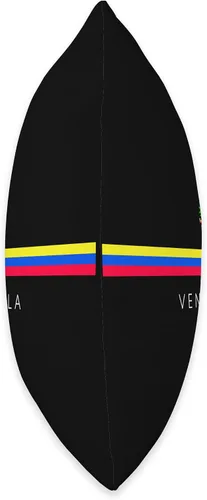 Vista 2 de Venezuelan Heritage Shirts & Gifts Co. Almohada con diseño de bandera nacional de Venezuela, diseño de raíces del patrimonio venezolano, 16 x 16