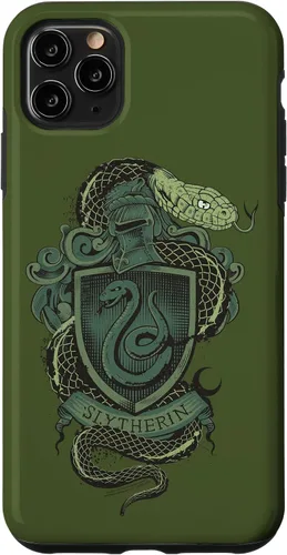 Vista 13 de Funda con escudo de serpiente Slytherin para iPhone 16 Harry Potter