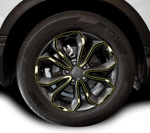 Vista 9 de BOGAR TECH DESIGNS Adhesivo de vinilo para parrilla frontal con eliminación de cromo para parachoques compatible con Honda CR-V 2020-2022, negro