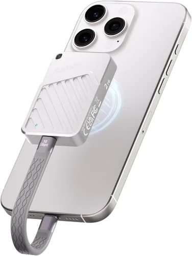 Vista 9 de MAIWO Carcasa magnética 2230 2242 M.2 NVMe SSD USB3.2 GEN2, carcasa externa de lector de unidad de estado sólido para iPhone 17 16 15 Pro Max