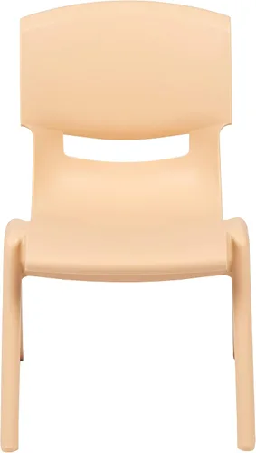 Vista 53 de Flash Furniture - Silla escolar apilable de plástico azul con altura de asiento de 10 1/2 pulgadas Construcción duradera, uso comercial