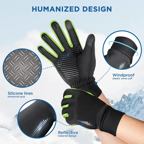 Vista 5 de SIMARI Guantes de invierno para niños, pantalla táctil, cálidos, térmicos, para correr, ciclismo, fútbol, rugby en clima frío, 106