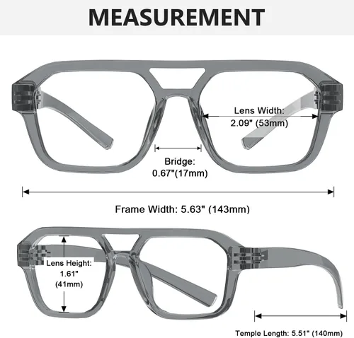 Vista 4 de Eyekepper Gafas de luz azul para hombre y mujer, paquete de 6 lentes Pilot