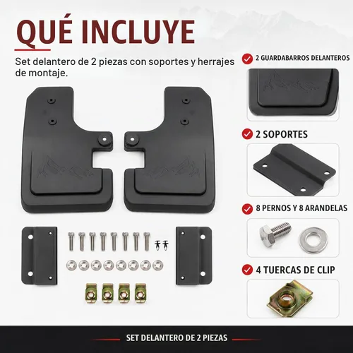 Vista 9 de Mabett - Aletas de barro delanteras para Ford Bronco 2021-2026, accesorios de 2/4 puertas 2 pzas