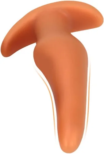 Vista 6 de Masturbador de tapón anal suave, tapón de silicona líquida con base de seguridad, consolador anal dorado, dilador de vagina, expansor anal