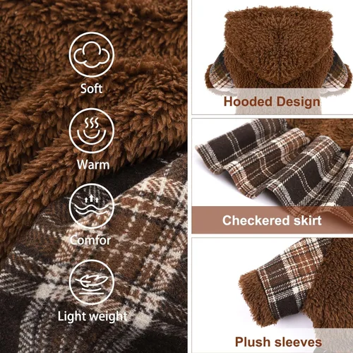 Vista 2 de Suéter para perro, ropa para cachorros, para perros pequeños, niño, niña, mascotas, sudaderas para perros clima frío, abrigos de perrito, sudadera