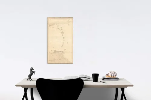 Vista 2 de Mapa histórico - Carta De Las Islas y Parte de Costa Firme segun Los trabajos/Carta del Océano Caribe Oriental y Costa de América del Sur, 1868