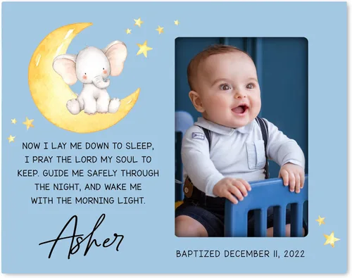 Vista 10 de LifeSong Milestones Marco de fotos de bautismo, regalos de bautismo personalizados para niñas, niños, padrinos, regalos de baby shower, recuerdos