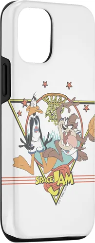 Vista 3 de Funda para iPhone 14 space jam Daffy Duck & Taz Retro Stars Basketball Team