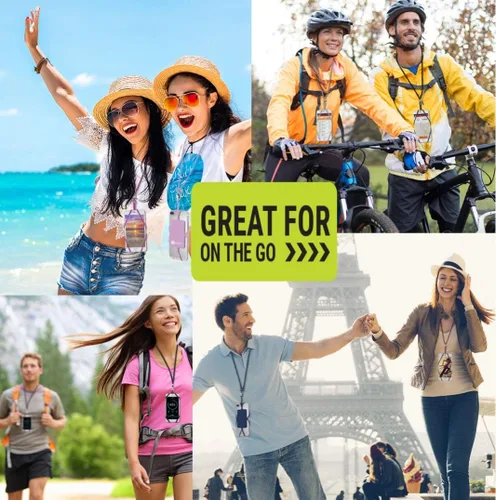 Vista 4 de Gear Beast - Correa universal para teléfono celular compatible con iPhone, Galaxy y la mayoría de teléfonos inteligentes, incluye funda