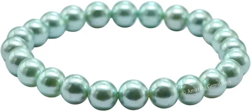 Vista 532 de Amazing Gemstone Crystal Bracelet for Women Men's Gifts - Protection Healing Crystal Bracelet - 8mm Gemstone Beaded Stretchable Bracelet Pulseras