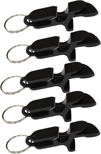 Vista 15 de Llavero abridor de botellas de cerveza con escopeta de cerveza, paquete de 2, color negro, herramienta de disparo de cerveza, ideal para fiestas
