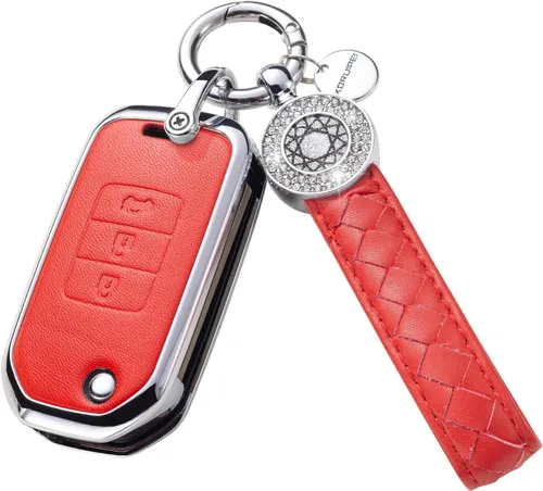 Vista 15 de Compatible con Honda Accord Civic CRV Pilot HRV Odyssey Ridgeline Passport Funda para Llavero