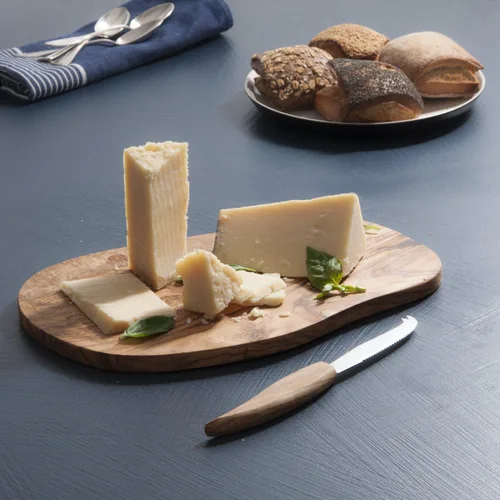 Vista 3 de Berard Tabla de queso con cuchillo, 12.5 x 8 pulgadas