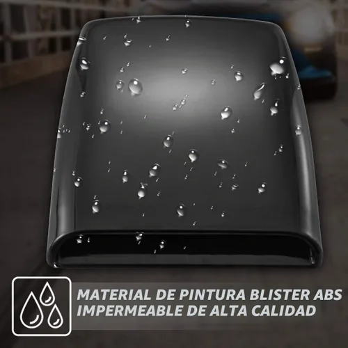 Vista 3 de KATUR - Cobertura decorativa universal para entrada de aire del capó del coche, color negro