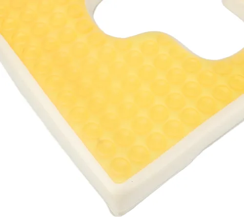 Vista 7 de Luqeeg Almohadilla para úlceras de decúbito en forma de T para ancianos, diseño de pendiente triangular, cojín de espuma viscoelástica de gel