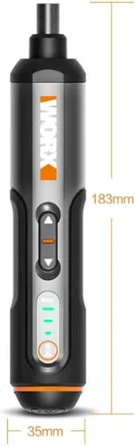 Vista 4 de WX240 4V USB Mini Destornillador inalámbrico Destornilladores eléctricos Hosehold DIY Destornillador Herramienta Mango con 26 Unids Bit