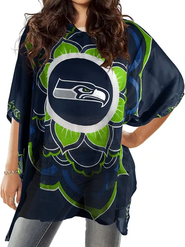 Vista 23 de Caftán de la NFL, Rojo, talla única Se ajusta a la mayoría